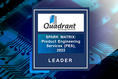 VVDN テクノロジー は、クアドラント ナレッジ ソリューション による 2022プロダクト エンジニアリング サービ(PES)ス用 SPARK マトリックス  のリーダーとして位置付けられました